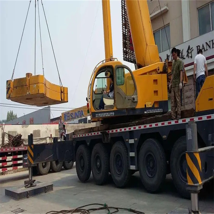 溆浦当地吊车出租|机器吊装|75吨|工厂搬迁服务